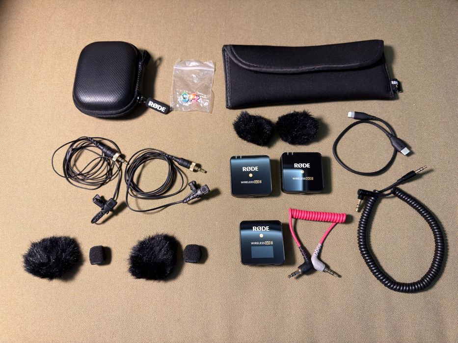 Rode wireless go ii 2 szt. + Lavalier II 2 szt. - pełny zestaw