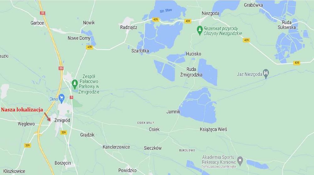 Nocleg w Żmigrodzie przy S5