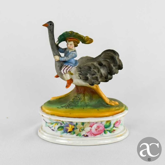 Caixa de rapé de porcelana alemã Meissen do século XVIII