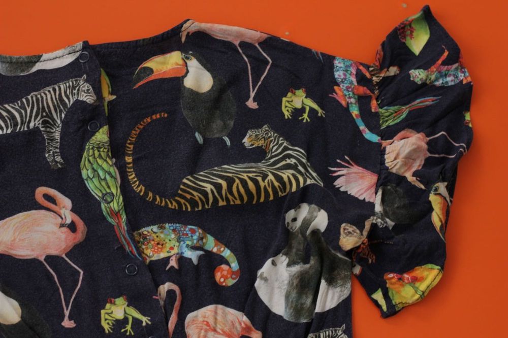 KATE MORGAN Studio H&M kombinezon nr 2 zwierzęta 9-10 L 134/140 BDB-