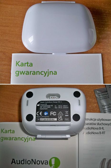 Aparat słuchowy AudioNova B3-R, Lewy. + Ładowarka + ETUI. Gwarancja do 25.10.2027 w GEERS