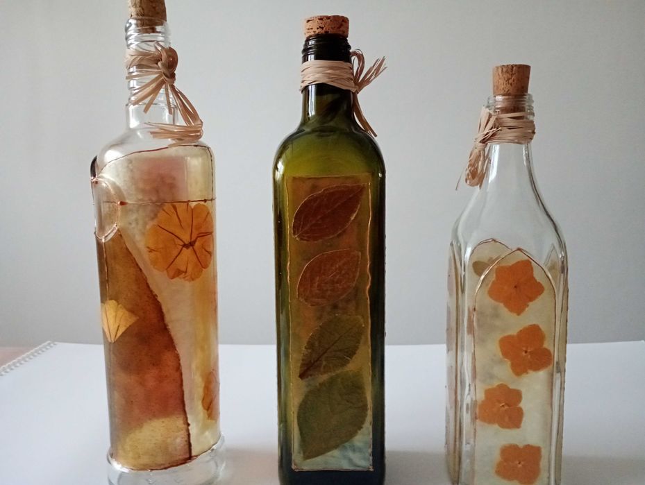 ozdobne butelki hand made