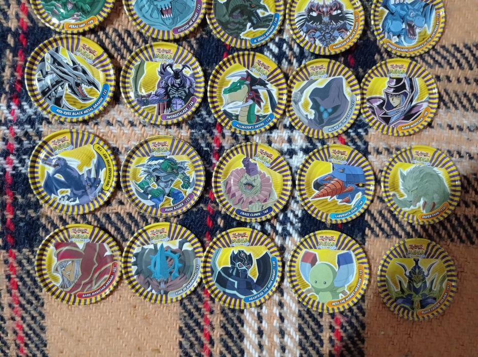 Coleção mega metal tazos yugi oh