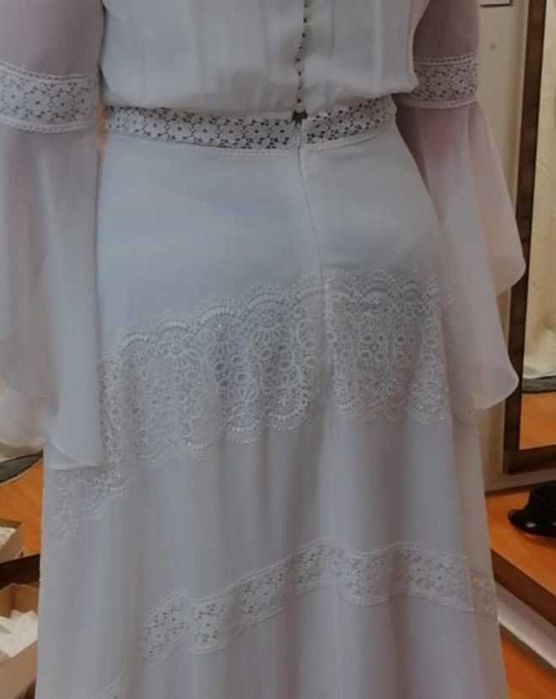 Suknia ślubna Boho koronka 46/48