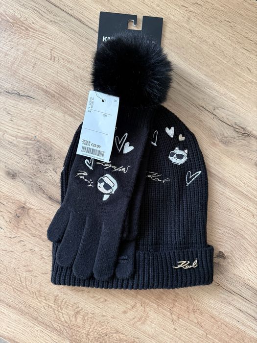 Комплект шапка рукавиці KARL LAGERFELD