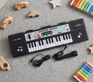 Keyboard Pianino Dziecięce z Mikrofonem Zabawka Edukacyjna dla Dziecka