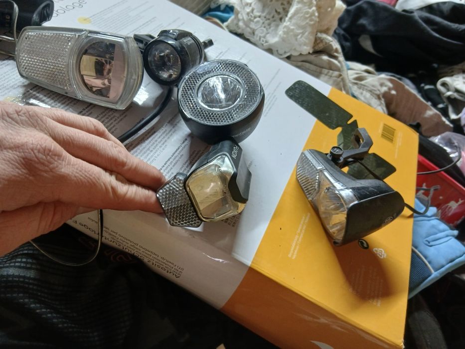 Zestaw 6 lampek rowerowych led