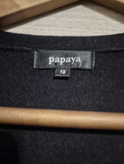 Czarny sweterek Papaya 36/38 elegancki basic