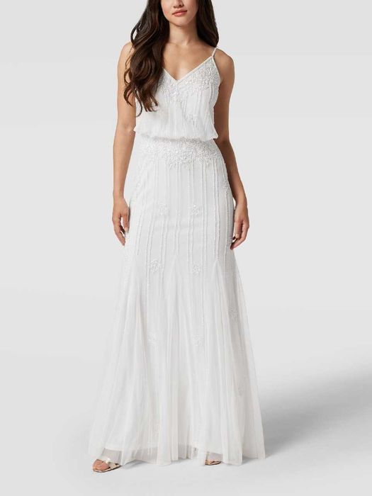 Suknia ślubna Lace Beads perełki kryształki