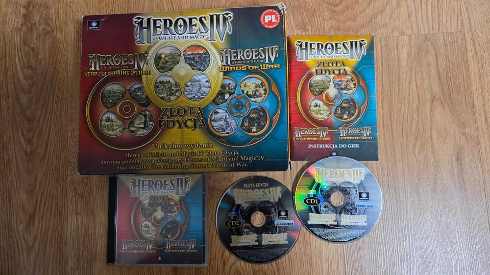 PC Heroes of might & magic IV Złota edycja wydanie polskie big box