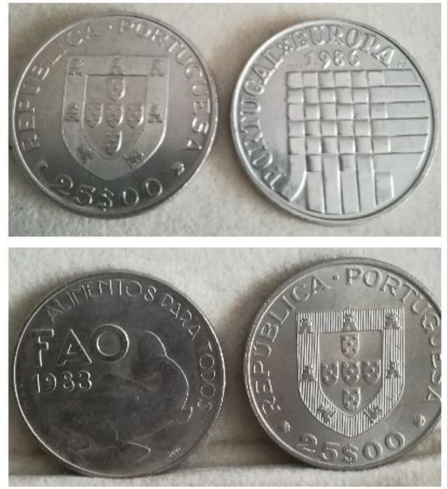 Moedas 25$00 Portugal