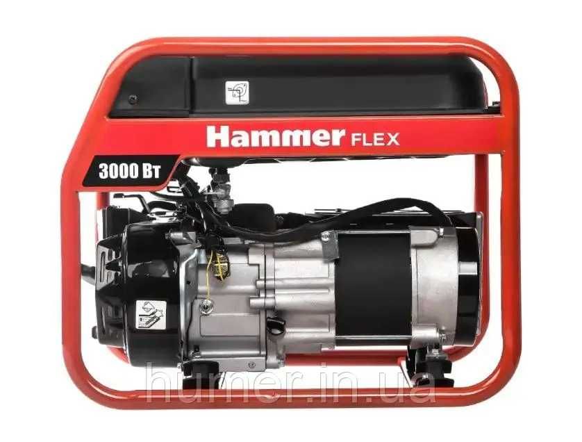Компактний бензиновий генератор Hammer Flex GN3000, 3 кВт 15 л, 4-такт