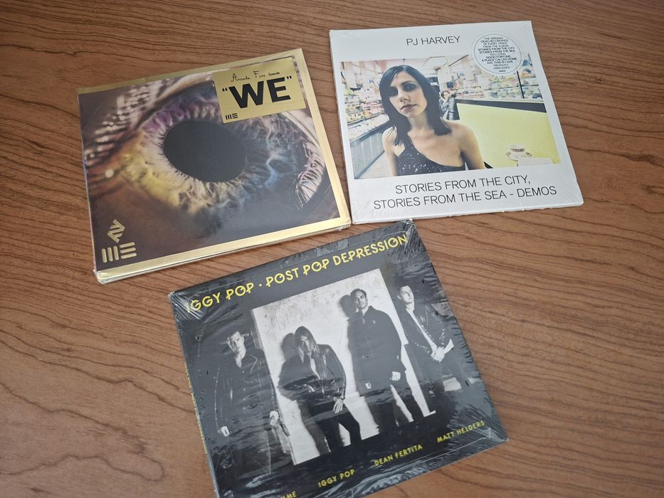 Iggy Pop PJ Harvey Arcade Fire 3 cds selados
