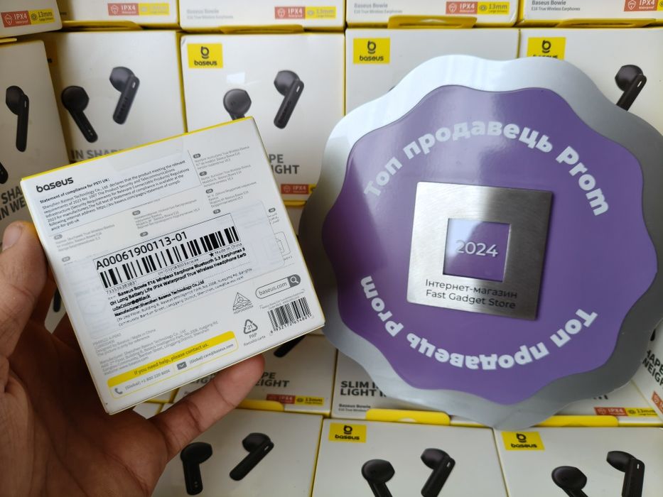 Навушники бездротові BASEUS Bowie E16 TWS Black