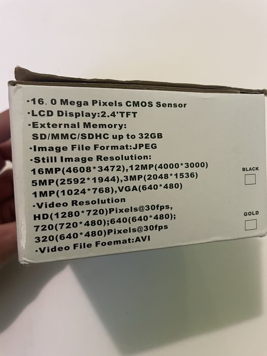 Цифрова камера 16 мp