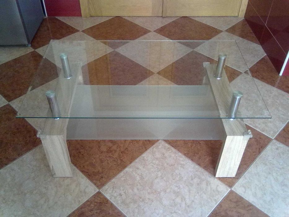 Mesa retangular de centro