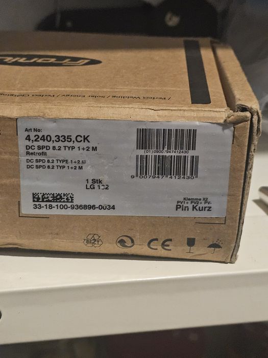 Fronius Ogranicznik przepięć DC (1+2) dla falowników SYMO 3-8,2kW