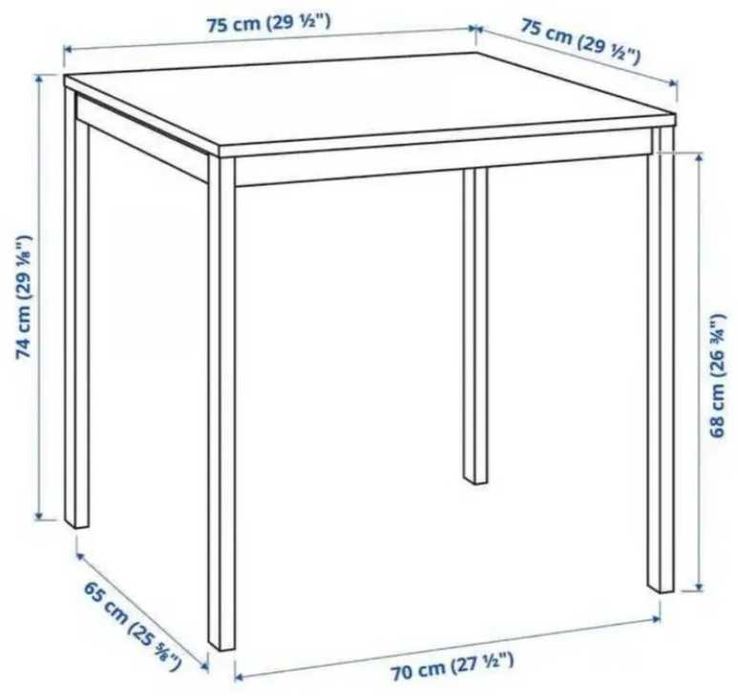 Mesa IKEA MELLTORP Branca 75*75 cm