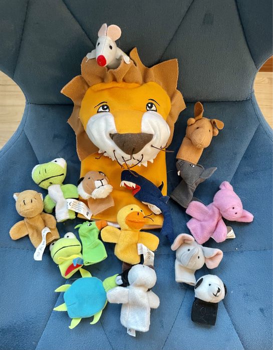 Fantoches dedo animais varios