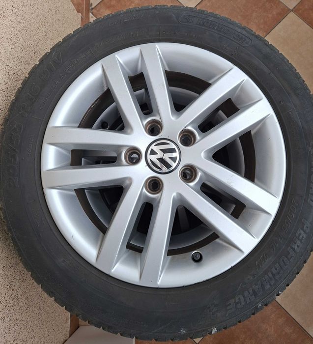 Felgi aluminiowe 16"+ opony letnie 205/55/16 Volkswagen Golf VI