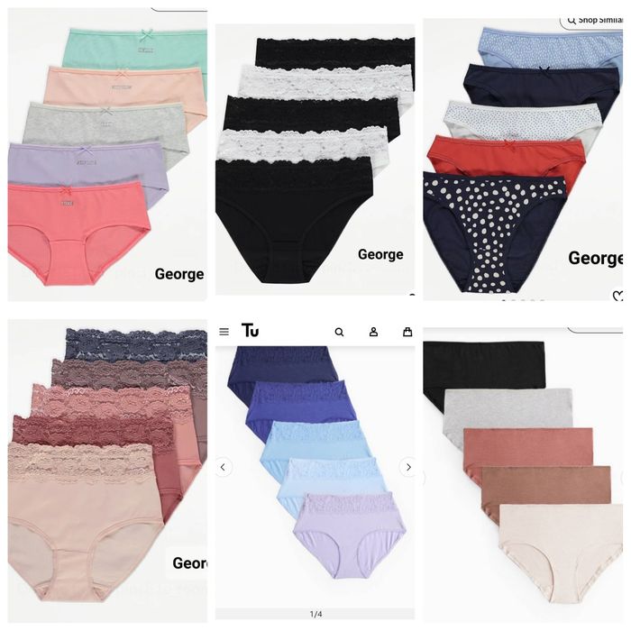 Жіночі трусики Джордж, H&M , GEORGE, Matalan женское белье