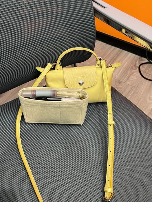 Сумка Longchamp xs жовта