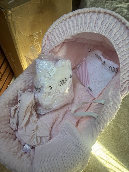 Kolyska kosz mojżesza bujany z budką Clair De Lune