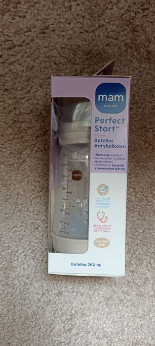 Butelki MAM + smoczki 0 i 2