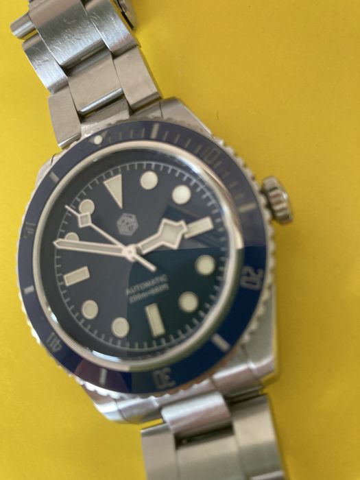 Relogio san martin sn004 39mm automatico