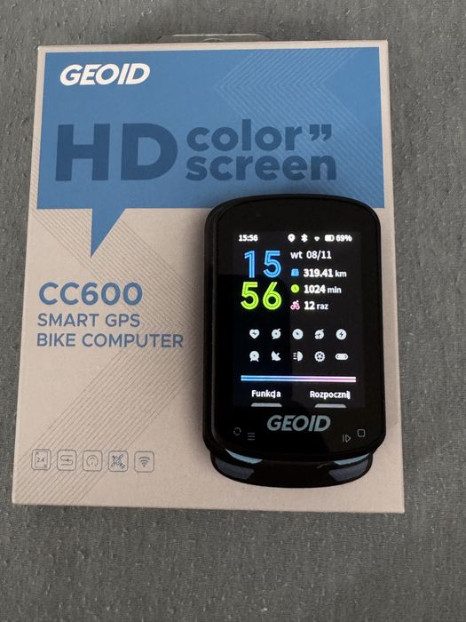 GEOID CC600 GPS licznik rowerowy – kolorowy ekran HD – UŻYWANY