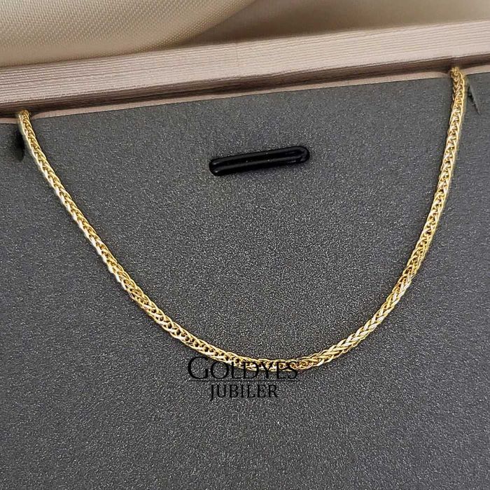 Złoty damski łańcuszek lisi ogon próba złota 585