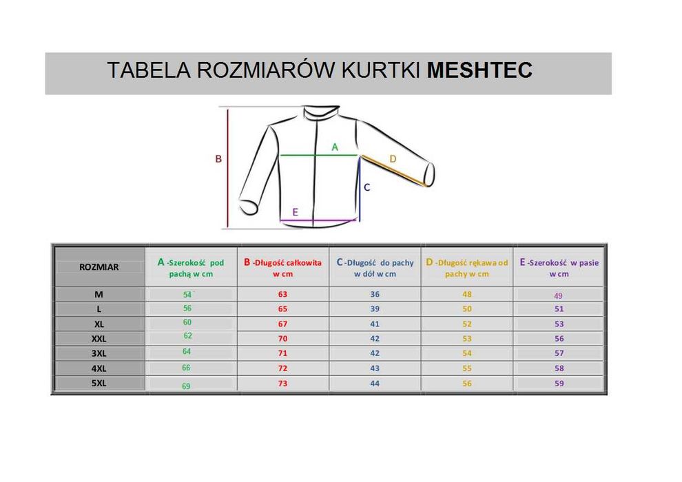 MESH BLACK letnia kurtka motocyklowa membrana  meshtec