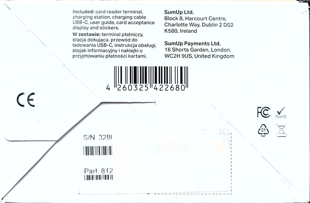 SumUp Solo terminal mobilny WiFi LTE nowy