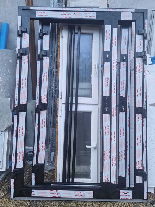 Drzwi aluminiowe ALU 146x210 i 110x210 – nowe, Aliplast