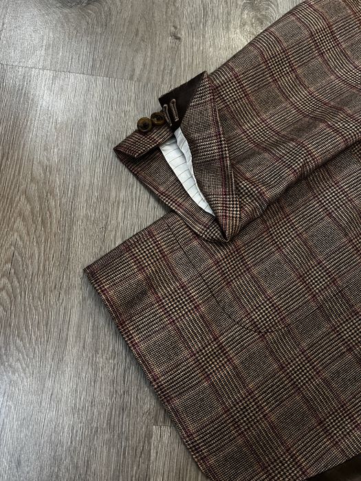 Scabal cashmere check blazer jacket кашеміровий піджак блейзер люкс