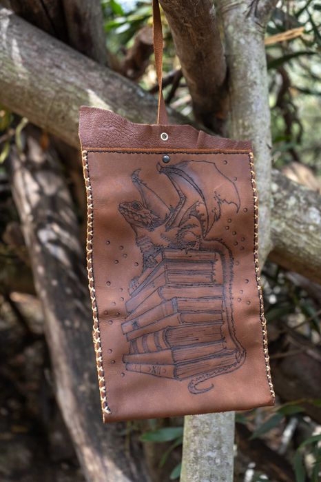 Bolsas para tabaco em couro