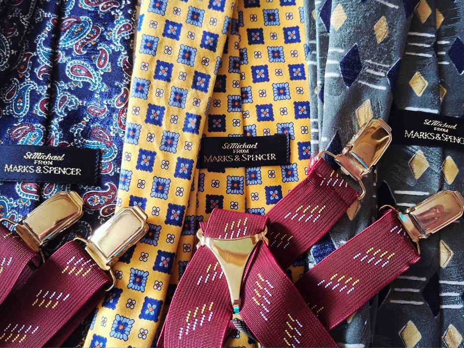 Галстуки (краватки) та підтяжки фірми - Marks&Spencer