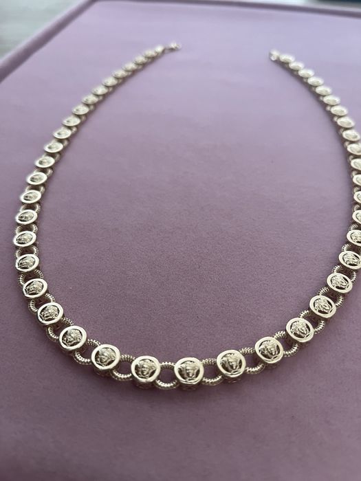 złoty łańcuszek naszyjnik versace piękny złoto 14k 585