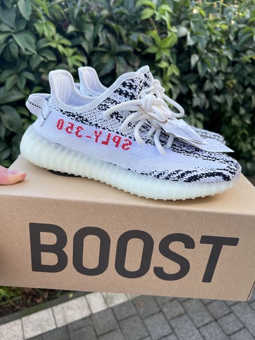 Adidas Yeezy Boost 350 V2 Zebra sneakersy niskie biało czarne 36 2/3
