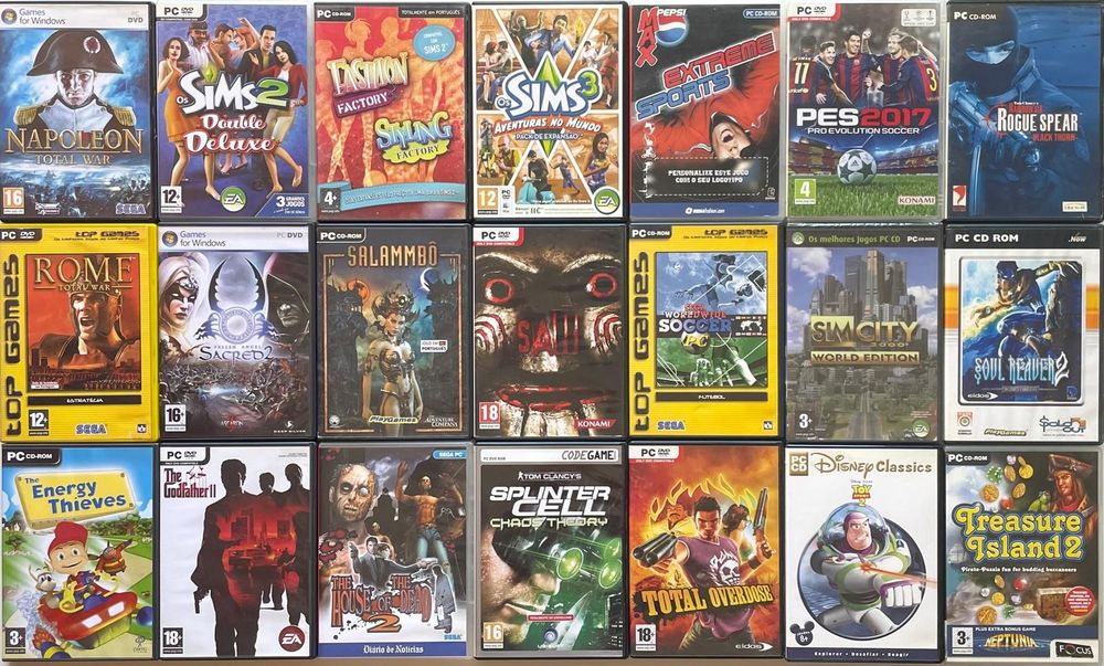 JOGOS PC || Novos SELADOS & Usados COMPLETOS) || (a vulso) - DESDE 1€