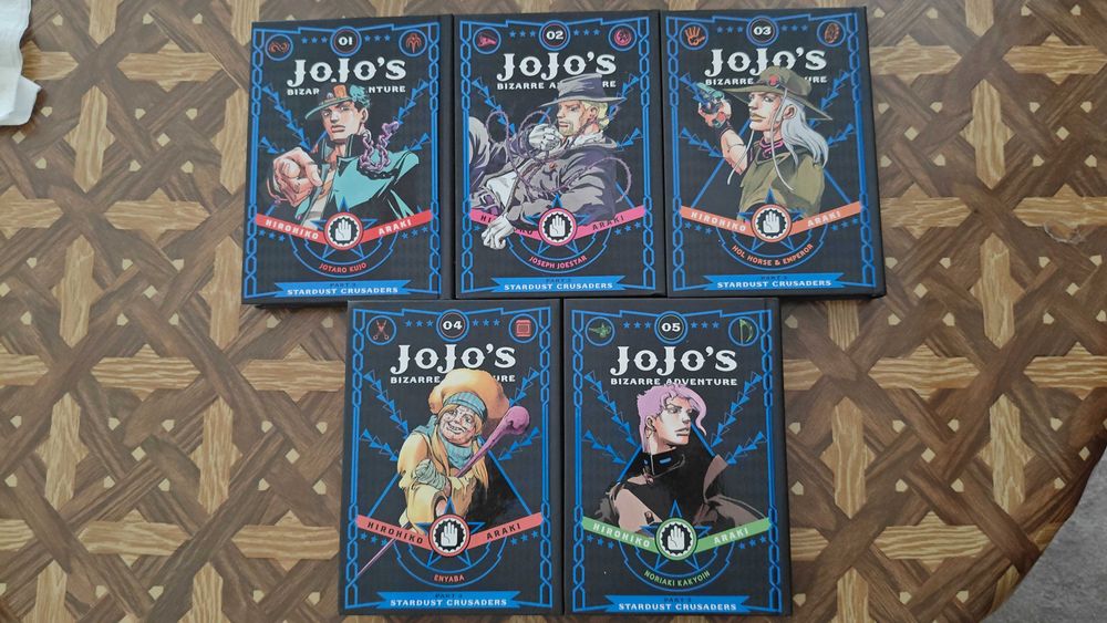 Jojo's Bizarre Adventure Manga (em inglês) Partes 1, 2 e 3 e One Shot