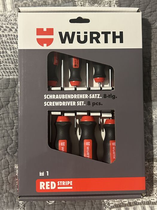 Wurth Zestaw nowych  8 wkrętaków  Tx !!!