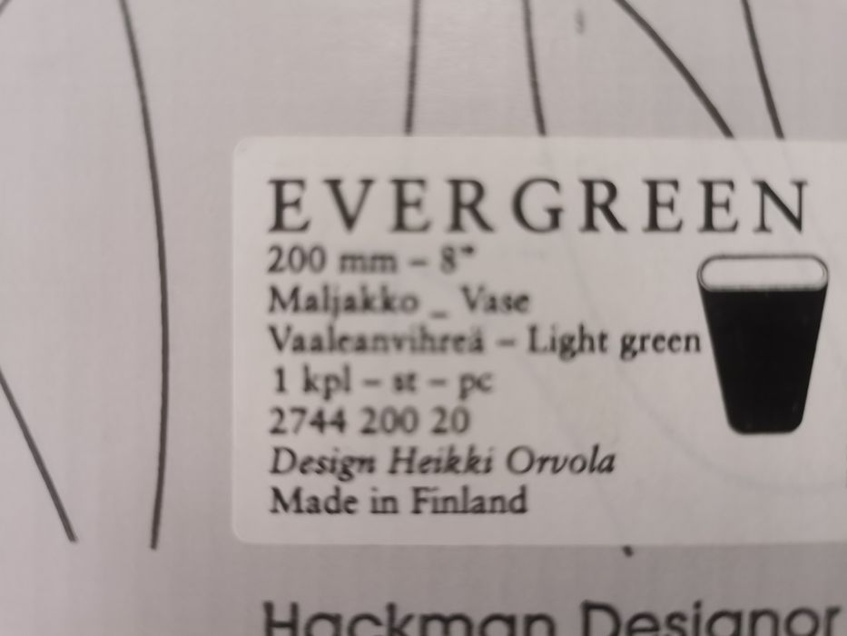 Vaso Iittala Evergreen (NOVO)