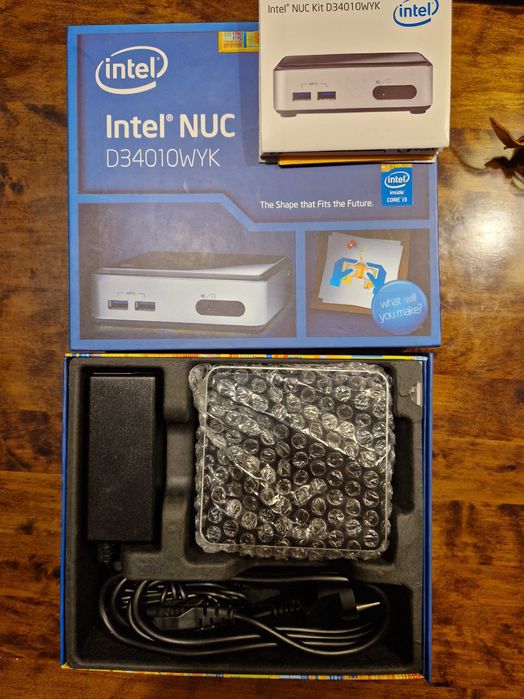 HTPC Intel Nuc i3 4K Win 10 Pro 8GB RAM SSD 60GB klawiatura N5902