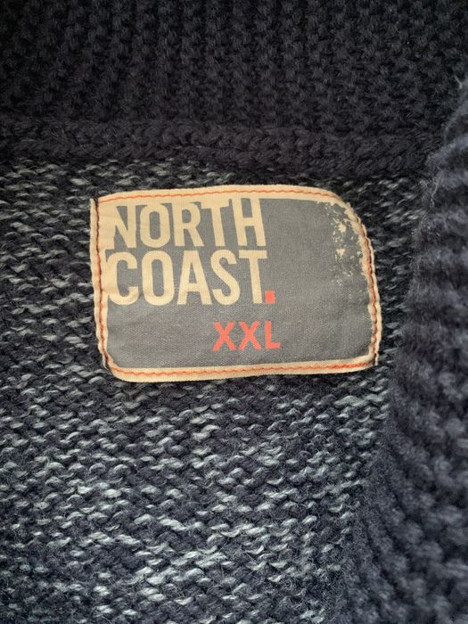 Granatowy meski sweter welniany North Coast r.XXL
