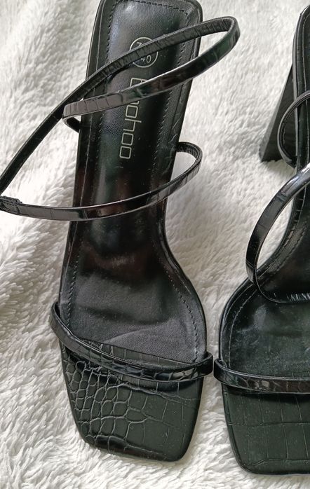 Nowe sandały obcas słupek Boohoo rozm.40