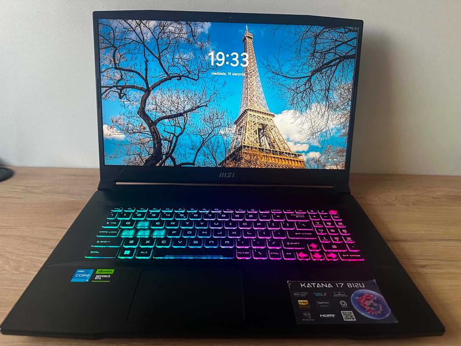 laptop gamingowy msi katana 17 B12U