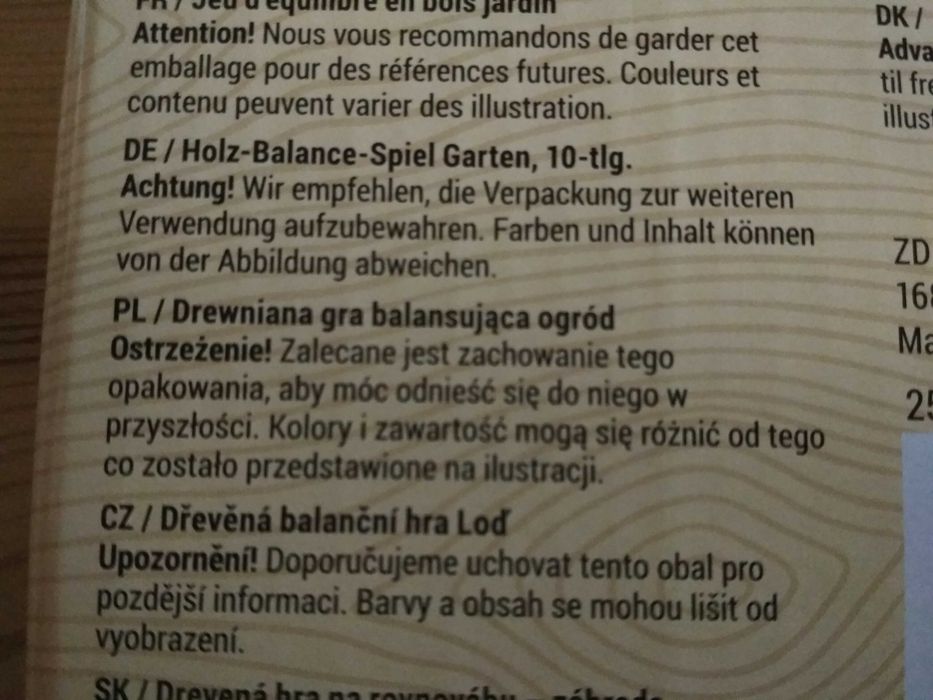 Drewniana gra balansująca dla dzieci - Ogród (NOWA)