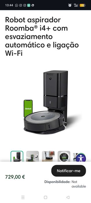 Irobot i4+ com esvaziamento automático