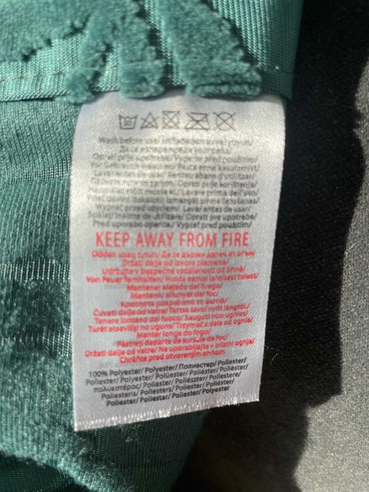 2x zasłony liście wzór roślinny Designerskie 133x 260 Przelotki UNIKAT